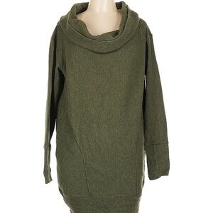 lululemon athletica Forest Green Cowl Neck Sweater